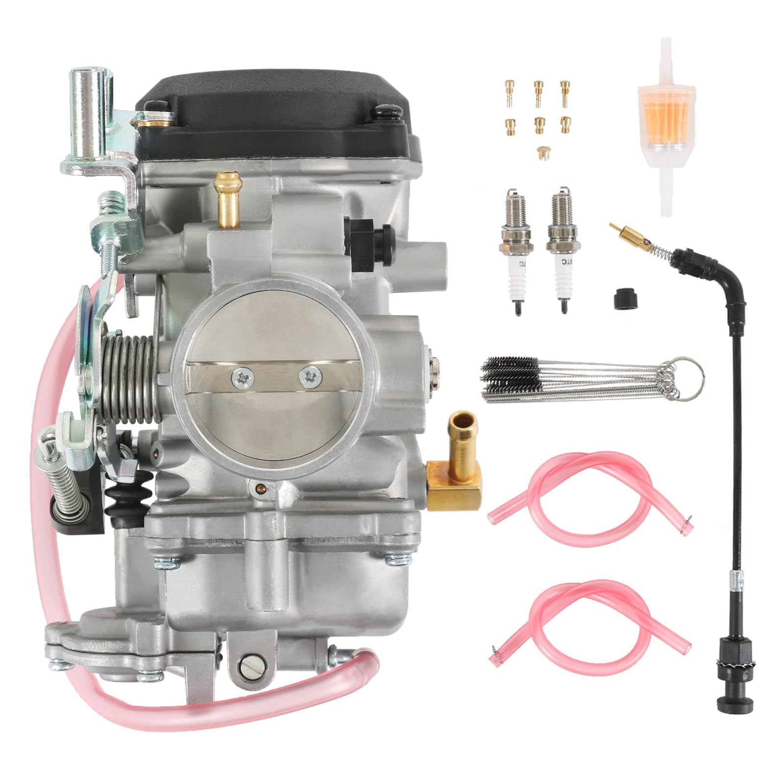Carburetor and Throttle Cable Kit for Motorcycle CV Carburetor Applications