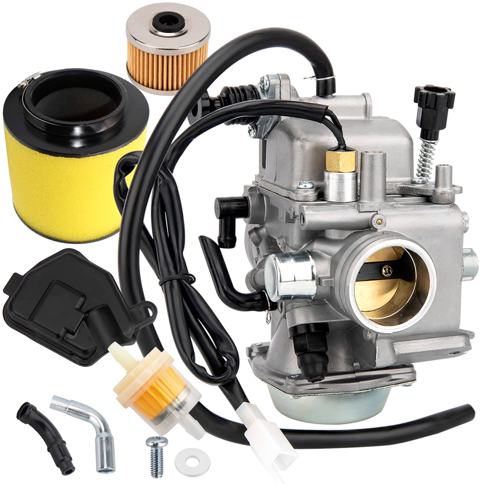 Carburetor Kit with Filter and Fittings for TRX350 for ATV Utility Models