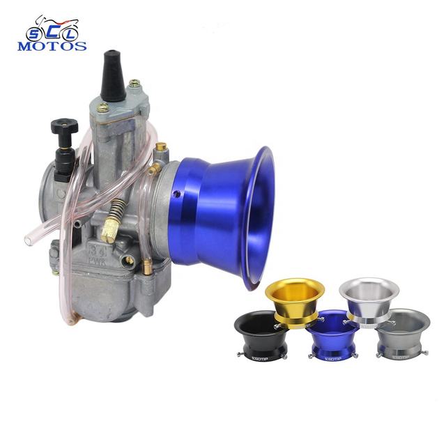 PWK / OKO / KSR Carburetor Air Filter Horn Cup — 50mm & 55mm with Mesh Screen view 2